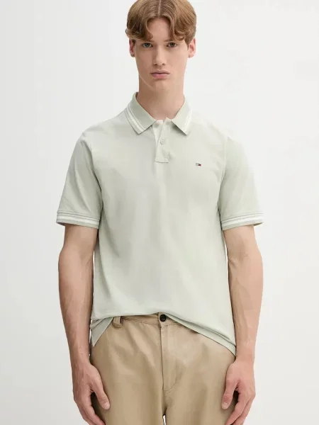 Tommy Jeans polo tričko zelené