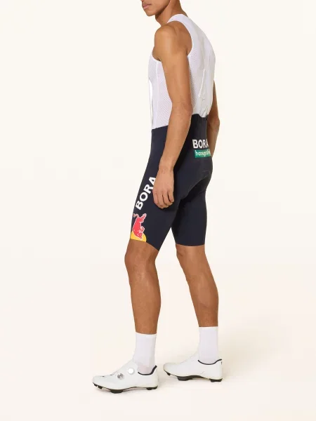 Specialized Cyklistické Kalhoty Red Bull-Bora-Hansgrohe S Ramínky A Polstrovanou Vložkou tmavě modrá červené