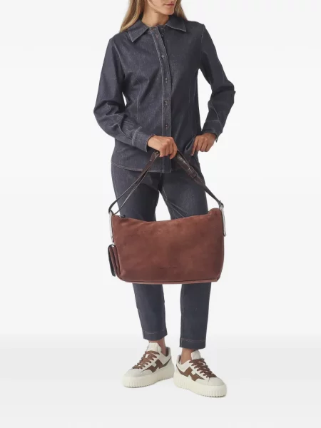 Pantaloni Max Mara cu cordon albastru
