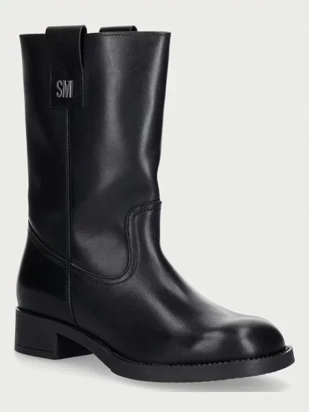 Steve Madden cizme pentru femei din piele Zethy negru