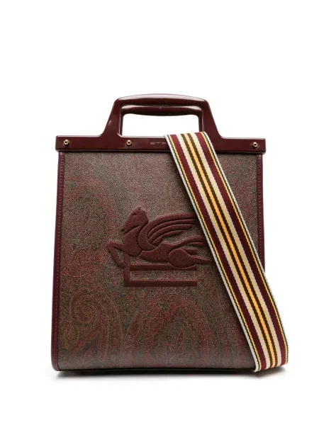 Torebka Etro z wzorem paisley czerwona