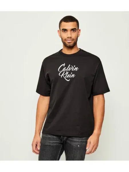 Calvin Klein Jeans Tricou / alb negru