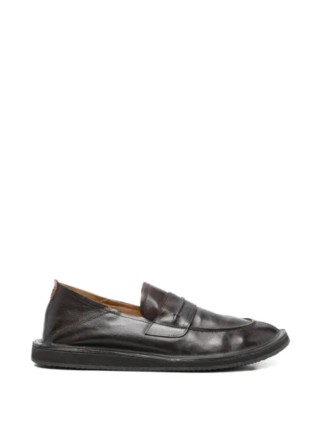 Pantofi loafer Moma din piele maro