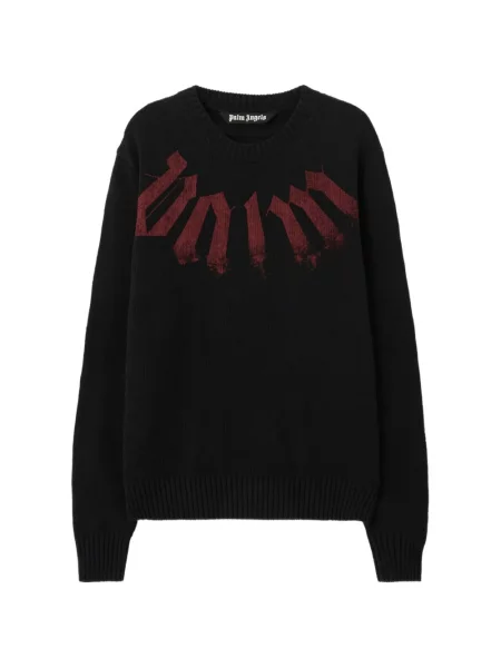 Pulover Palm Angels cu imagine negru