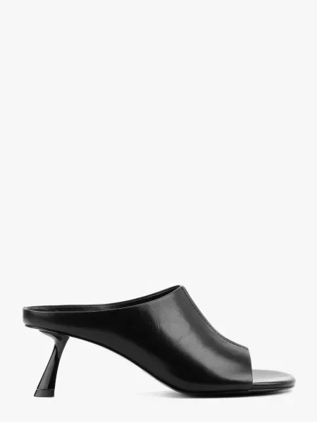 Кожаные мюли Leberdes черные