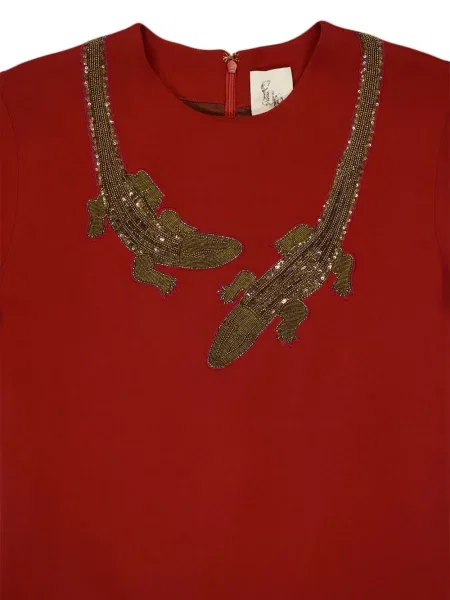 Maksi sukienka maxi Paula garniturowa czerwona