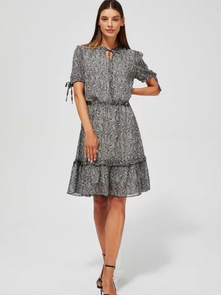 Rochie Marisse cu imagine negru