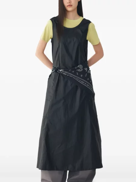Rochie Tomboy fără mâneci cu cordon negru