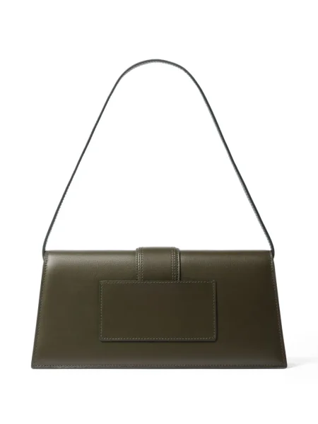 Geanta de piele Jacquemus din piele verde