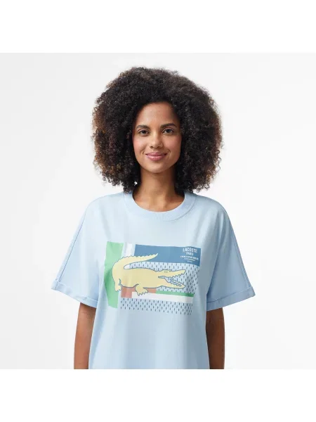 Футболка Lacoste голубая