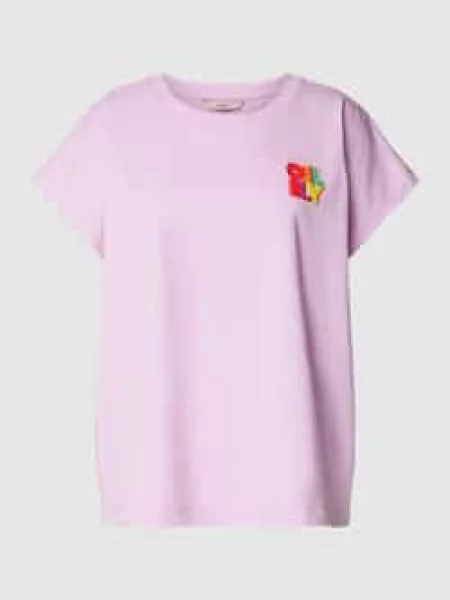 T-shirt z nadrukiem z logo model ‘TOYEN’ Oilily