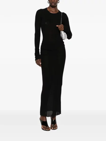 Lung rochie Rick Owens negru
