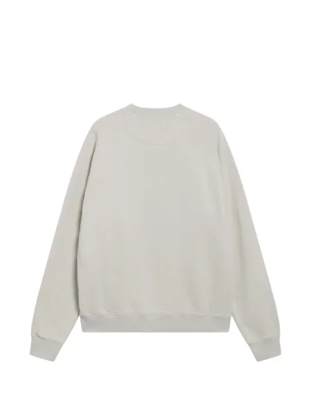 Hanorac crewneck Prada cu decolteu rotund alb