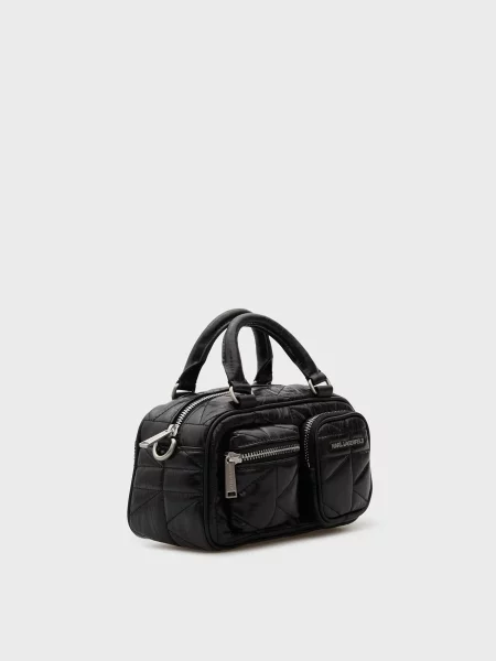 Шкіряна сумка Karl Lagerfeld чорна