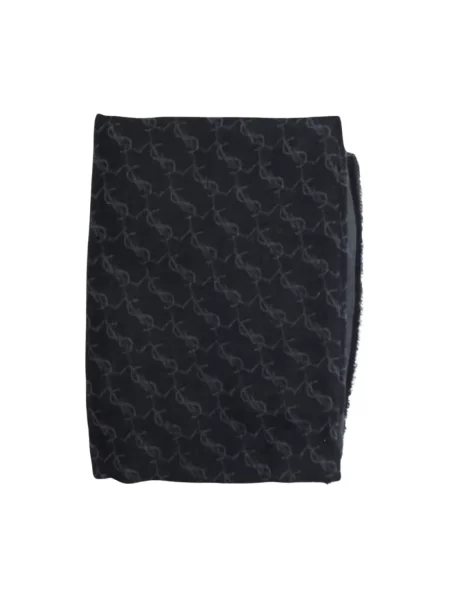 Szal Saint Laurent wełniana szara
