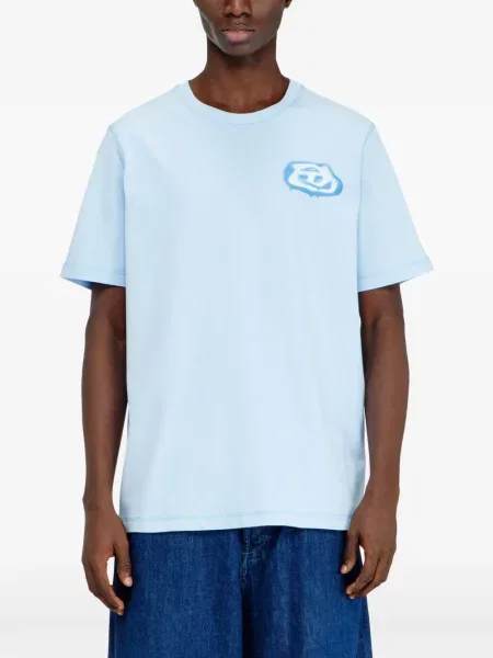 Tricou Diesel cu imagine albastru