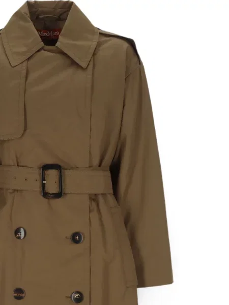Двуредно препасан палто Max Mara кафяво