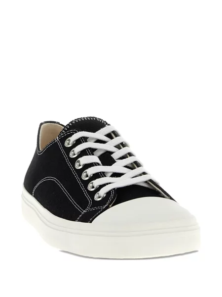 Sneakerși Moschino din canvas negru