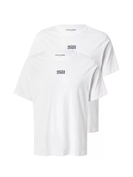 JACK & JONES Tricou JWHCLASSIC negru alb