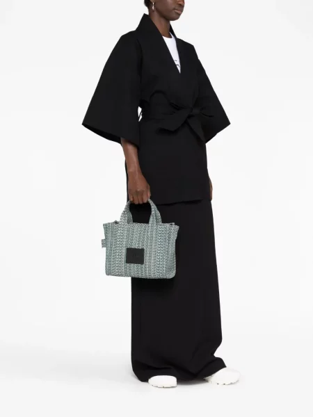Torebka Marc Jacobs żakardowa niebieska