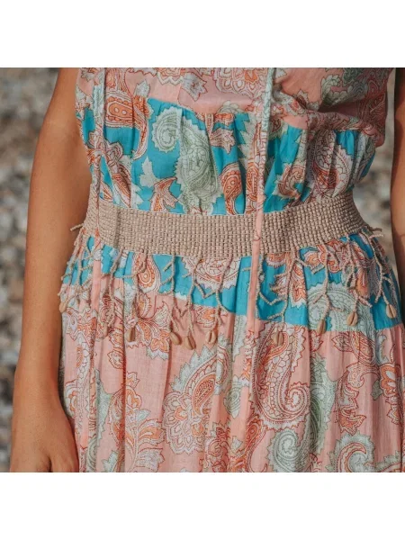 Boho opasaný opasok Isla Bonita By Sigris béžová