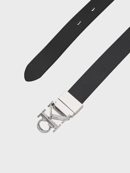 Кожаный ремень Calvin Klein двусторонний черный