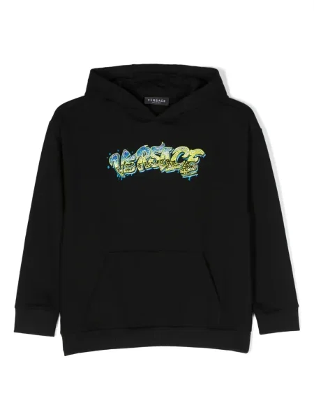 Bluza z kapturem dziecięca Versace czarna