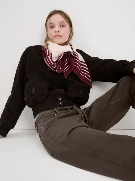 Широкі джинси MANGO сірий