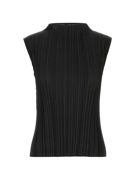 Top Pleats Please Issey Miyake fără mâneci negru