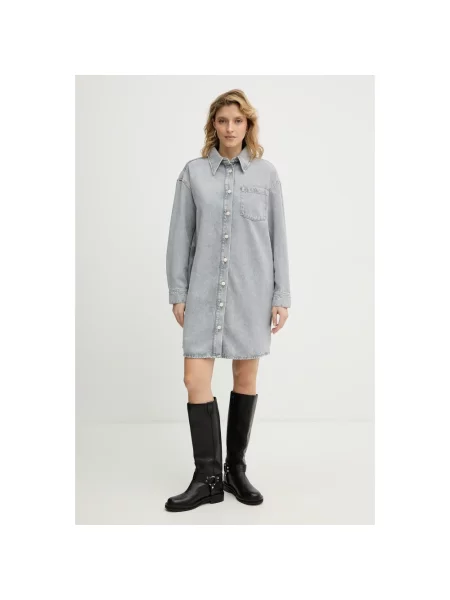 Marc O'polo Denim Sukienka Jeansowa grau szara