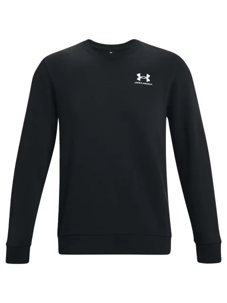 Mikina Under Armour Essential Fleece Crew černá/bílá černá