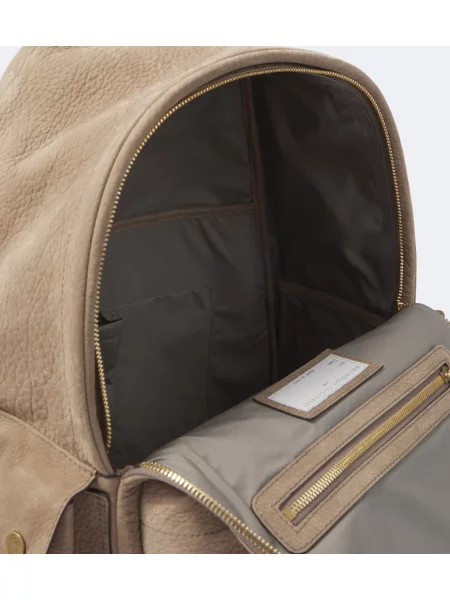 Rucsac Brunello Cucinelli din piele bej