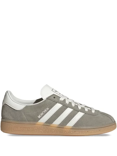 Sneakerși Adidas Samba cu dungi din piele de căprioară gri