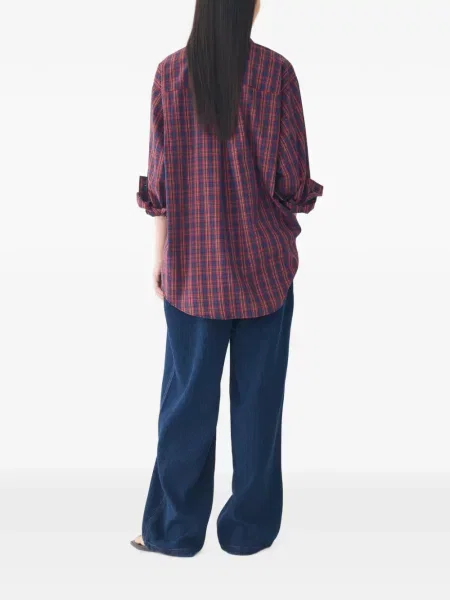Cămașă Tomboy în carouri roșu