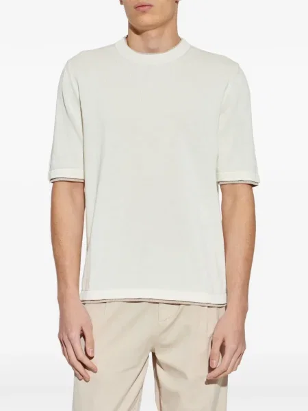 Tricou Eleventy tricotate scurt