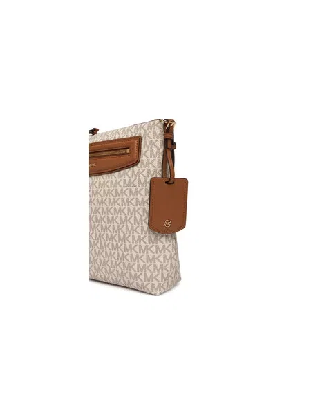 Kabelka MICHAEL Michael Kors Jet Set Travel Krémová béžová