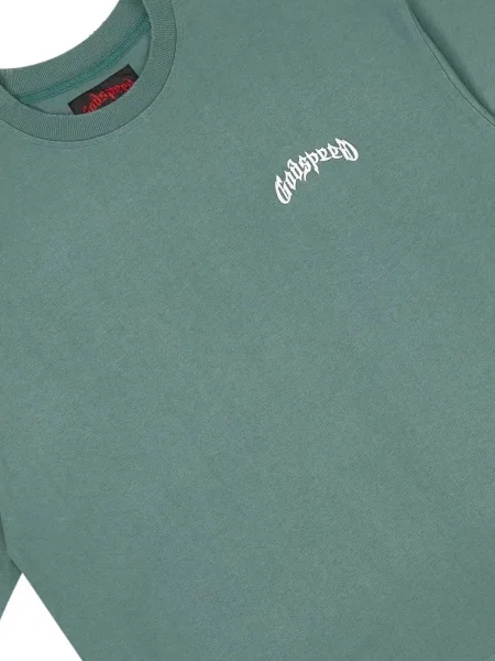 Tricou Godspeed cu imagine verde