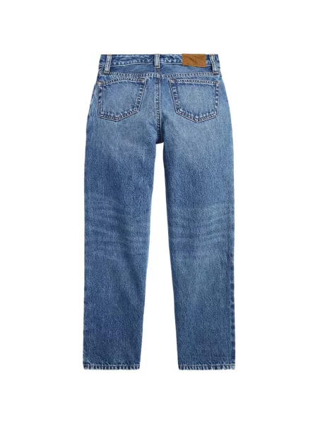 Jeansy straight leg dziecięce Polo Ralph Lauren niebieskie