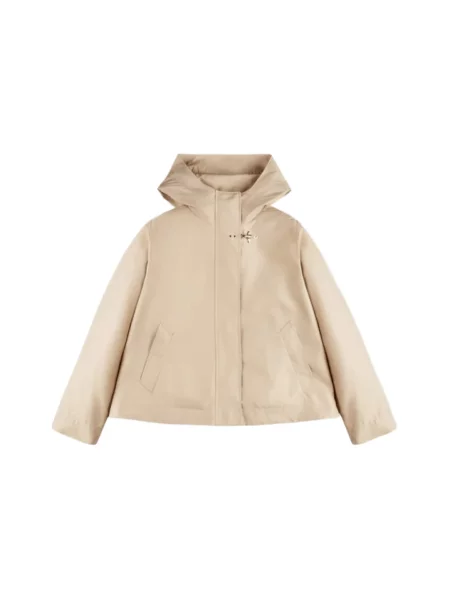 Parka Fay z kapturem beżowa