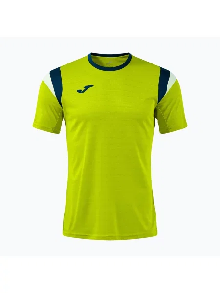 Tricou de tenis pentru bărbați Joma Terra lime/dark navy