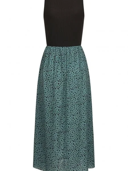 Rochie verde smarald / negru