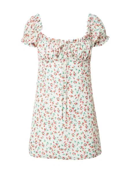 Daisy Street Poletna obleka zelena / rdeča bela