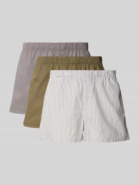 Bokserki z elastycznym pasem w zestawie 3 szt. model ‘MILANO’ Jack & Jones khaki