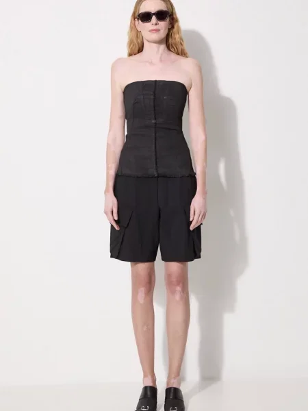 Τζιν τοπ Rick Owens Bustier μαύρο