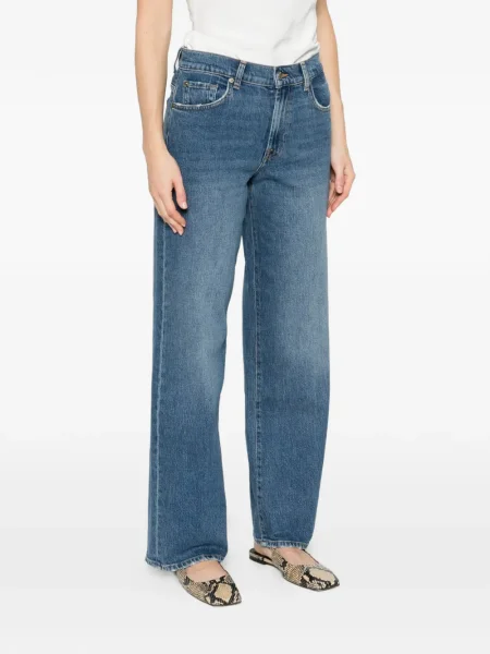 Blugi 7 For All Mankind cu 5 buzunare albastru
