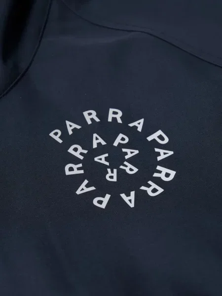 Palton By Parra cu glugă cu imagine albastru