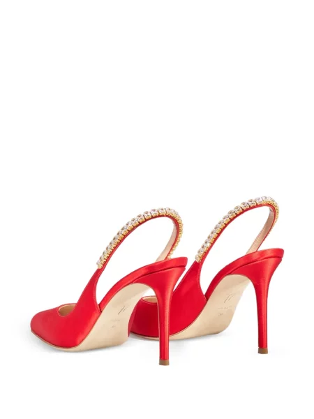 Pantofi cu toc Temperley London slingback roșu