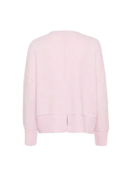 Dzianinowy sweter Kaffe fioletowy