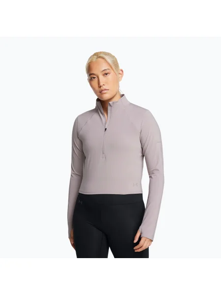 Бягане тениска с дълъг ръкав Under Armour сиво
