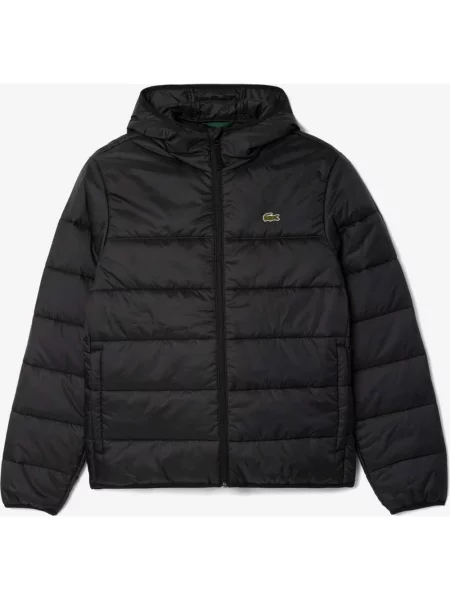 Kurtka damska Lacoste Puffer Contrast S-M czarny